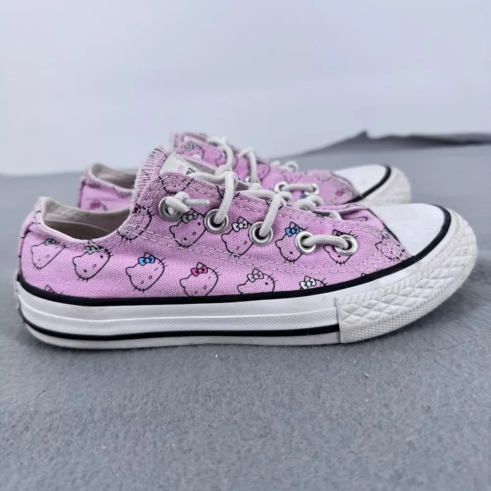 Converse Hello Kitty Chuck‎ Taylor All Star Low Pink Canvas Kids 12